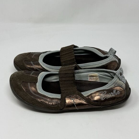 Cushe Mia Remy Mary Janes Shoes Womens 9 Brown Metallic Bronze Slip Ons Flats - Picture 4 of 15